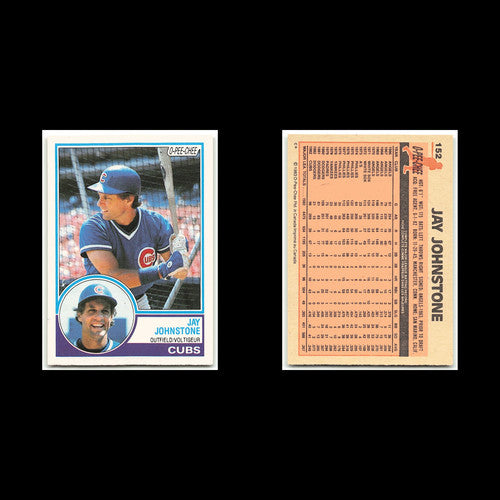 Jay Johnstone #152 1983 O-Pee-Chee Chicago Cubs Baseball Card MLB NM