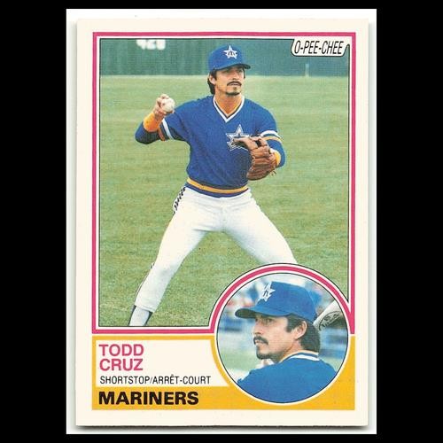 Todd Cruz #132 1983 O-Pee-Chee Seattle Mariners Baseball Card MLB NM