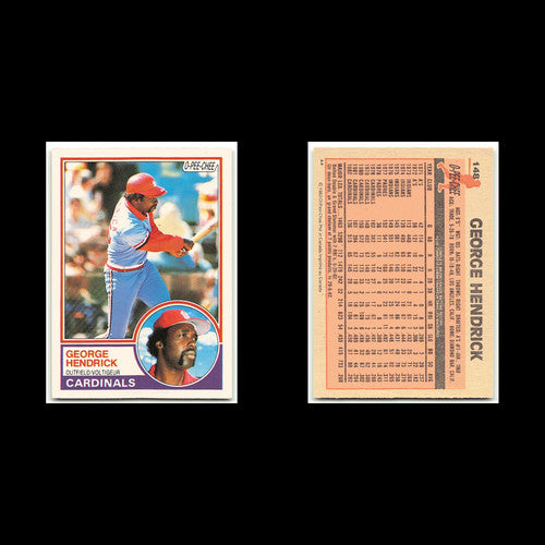 George Hendrick #148 1983 O-Pee-Chee St. Louis Cardinals Baseball Card MLB NM