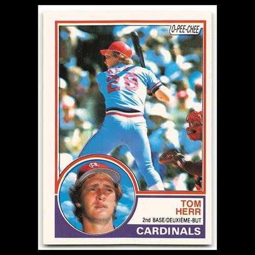 Tom Herr #97 1983 O-Pee-Chee St. Louis Cardinals Baseball Card MLB NM