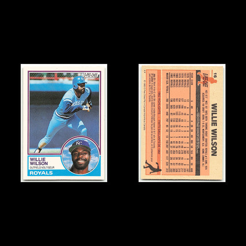 Willie Wilson #16 1983 O-Pee-Chee Kansas City Royals Baseball Card MLB NM