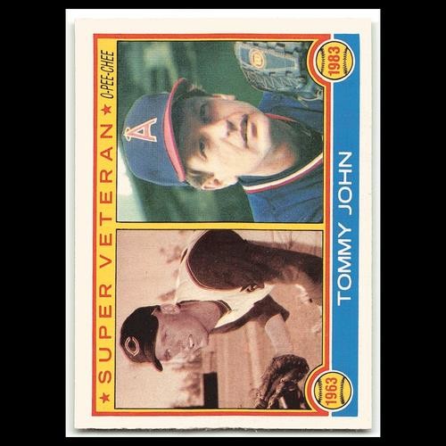 Tommy John #144 1983 O-Pee-Chee Cleveland Indians/California Angels Baseball MLB