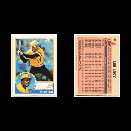 Lee Lacy #69 1983 O-Pee-Chee Pittsburgh Pirates Baseball Card MLB NM