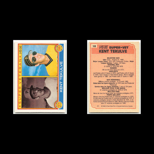 Kent Tekulve #18 1983 O-Pee-Chee Pittsburgh Pirates Baseball Card MLB NM