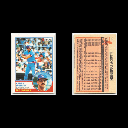 Larry Parrish #2 1983 O-Pee-Chee Texas Rangers Baseball Card MLB NM