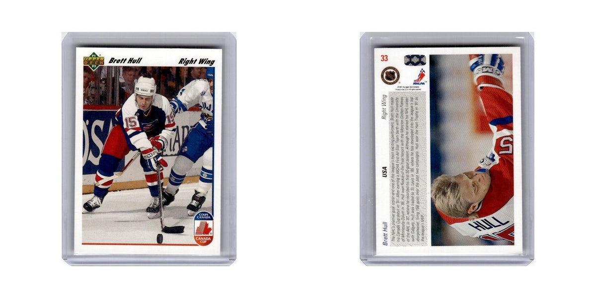 Brett Hull 1991 Upper Deck #33 USA Hockey Card NM