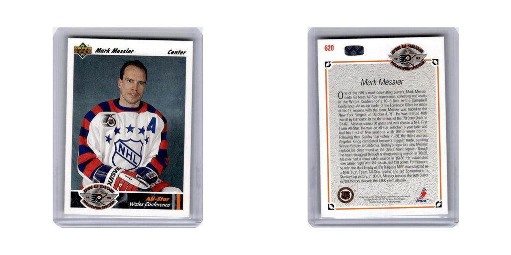 Mark Messier 1991 Upper Deck #620 New York Rangers Hockey Card NM
