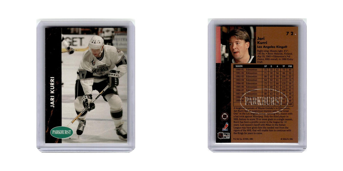 Jari Kurri 1991 Parkhurst #72 Los Angeles Kings Hockey Card NM