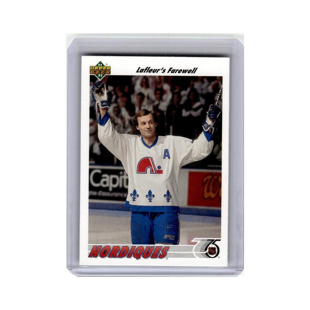 Guy Lafleur 1991 Upper Deck #219 Quebec Nordiques Hockey Card NM