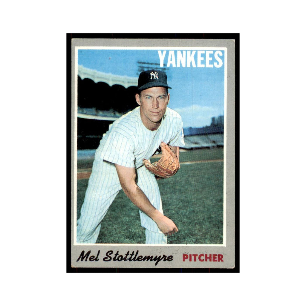 1970 Topps (Damaged) Mel Stottlemyre Baseball Cards #100