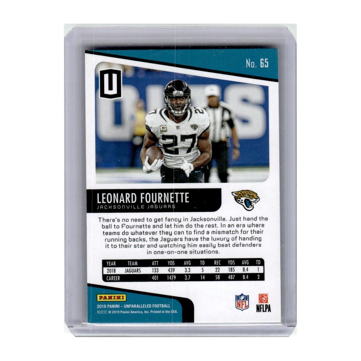 2019 Panini Unparalleled Leonard Fournette Jaguars #65