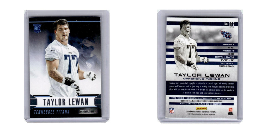 2014 Panini Rookies & Stars Taylor Lewan RC Titans #187