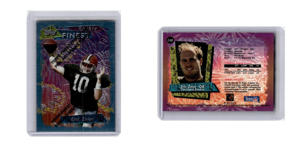 1995 Finest Eric Zeier RC Browns #248
