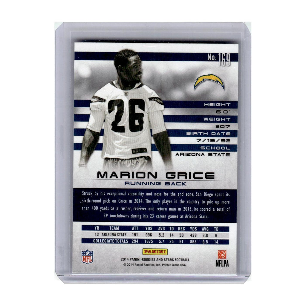 2014 Panini Rookies & Stars Marion Grice RC San Diego Chargers #169