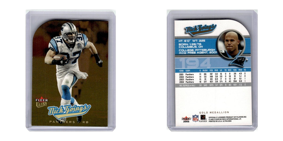 2005 Fleer Ultra Gold Medallion Nick Goings Panthers #194