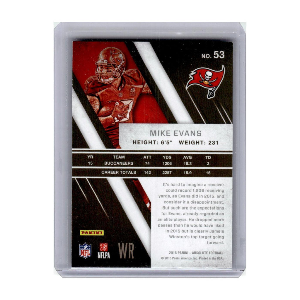 2016 Panini Absolute Mike Evans Buccaneers #53