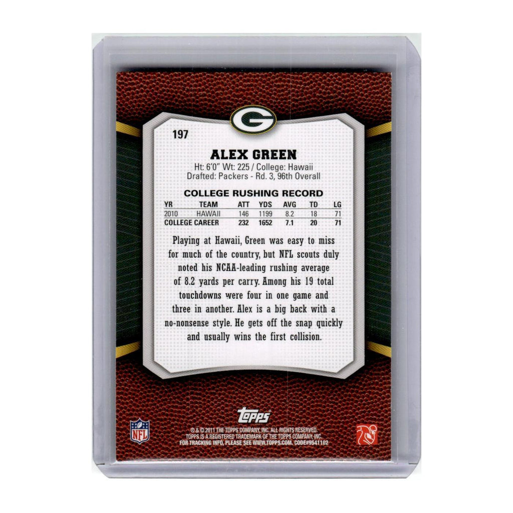 2011 Topps Rising Rookies Alex Green Packers #197