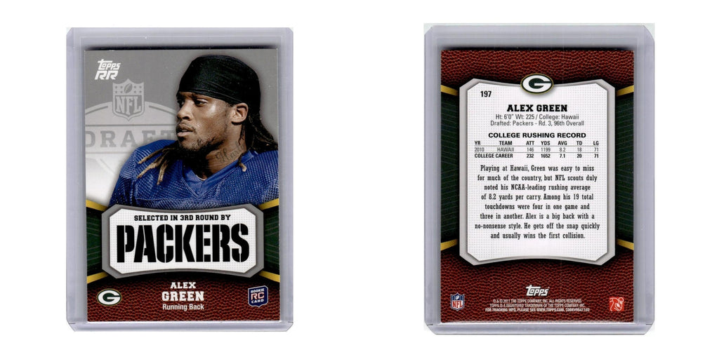 2011 Topps Rising Rookies Alex Green Packers #197