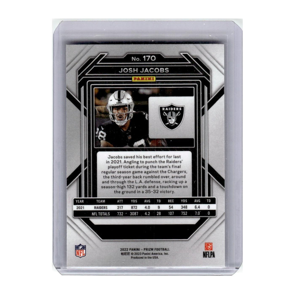 2022 Panini Prizm Josh Jacobs Raiders #170