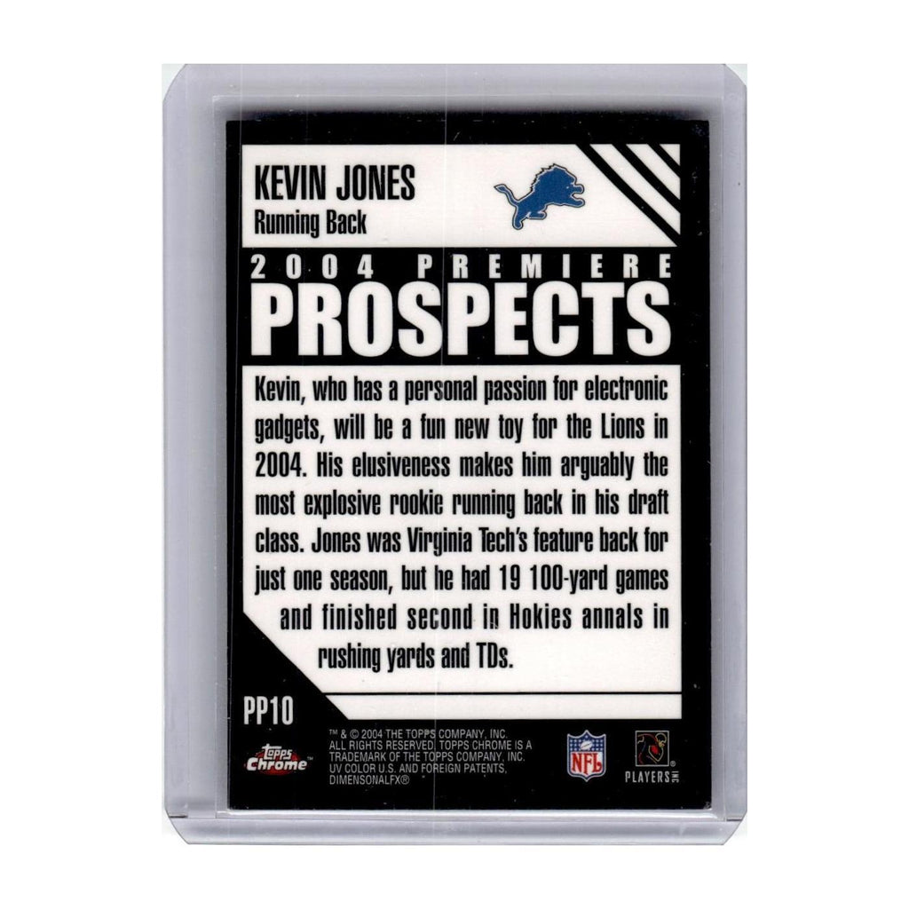 2004 Topps Chrome Premiere Prospects Kevin Jones Lions #PP10