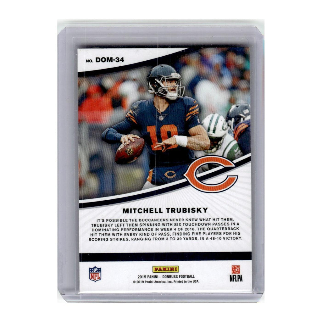2019 Donruss Dominators Mitchell Trubisky Bears #DOM-34