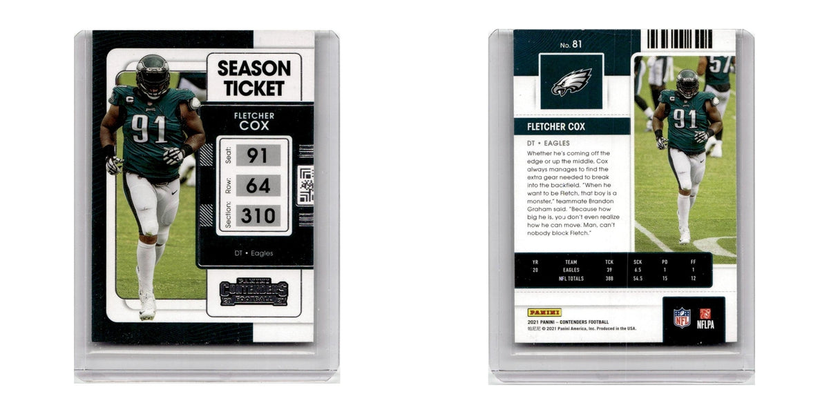 2021 Panini Contenders Fletcher Cox Eagles #81