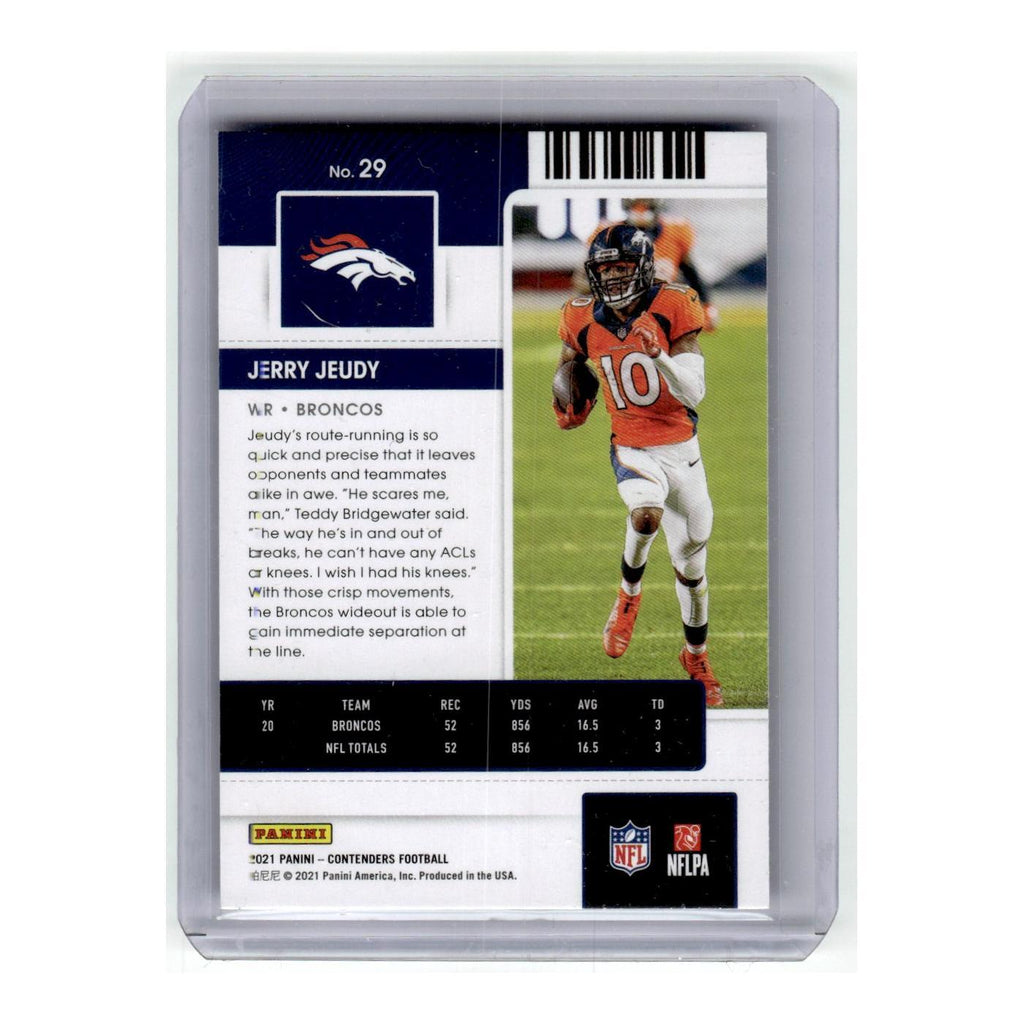 2021 Panini Contenders Jerry Jeudy Broncos #29