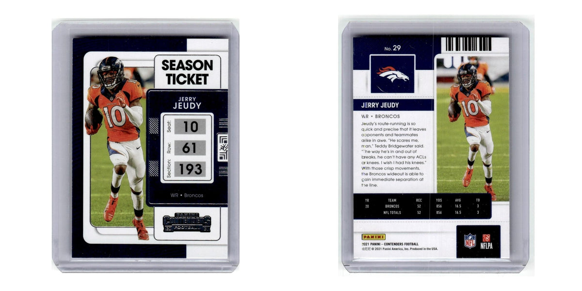 2021 Panini Contenders Jerry Jeudy Broncos #29
