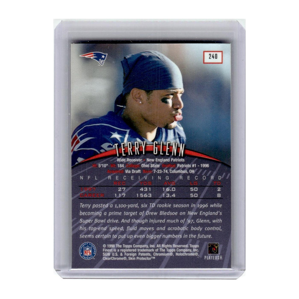 1998 Finest Terry Glenn Patriots #240
