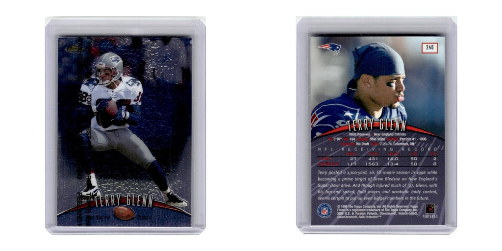 1998 Finest Terry Glenn Patriots #240