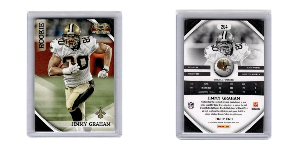 2010 Panini Gridiron Gear Jimmy Graham RC Saints #204