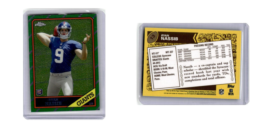 2013 Topps Chrome 1986 Ryan Nassib Giants #13