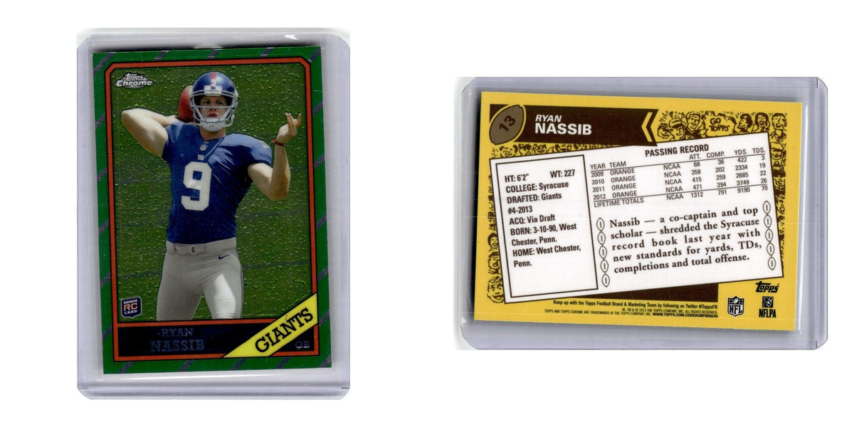 2013 Topps Chrome 1986 Ryan Nassib Giants #13