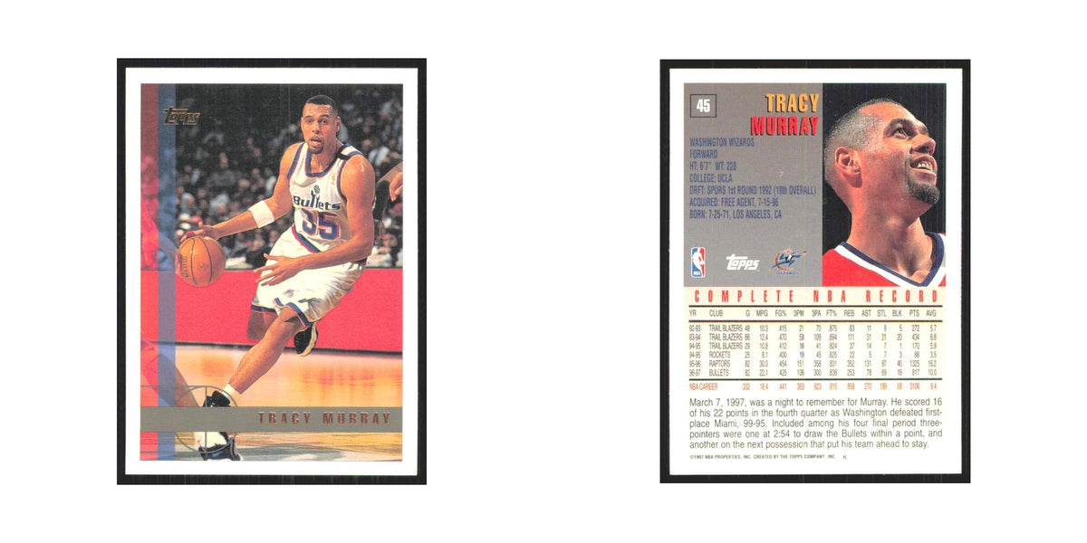 1997 Topps Tracy Murray Wizards #45.0