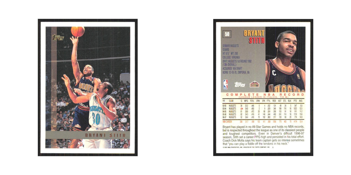 1997 Topps Bryant Stith Nuggets #50.0