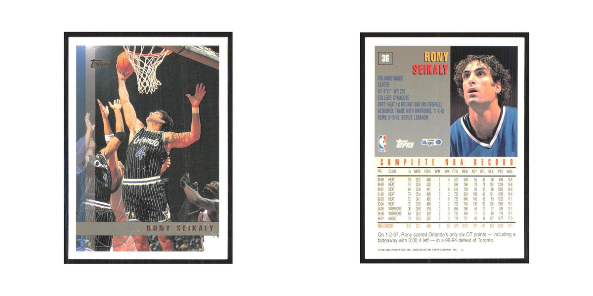 1997 Topps Rony Seikaly Magic #36.0