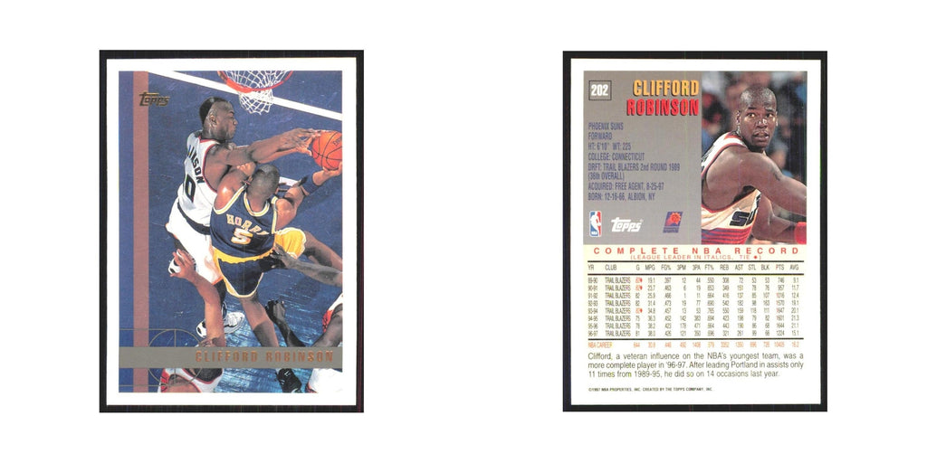 1997 Topps Clifford Robinson Suns #202.0