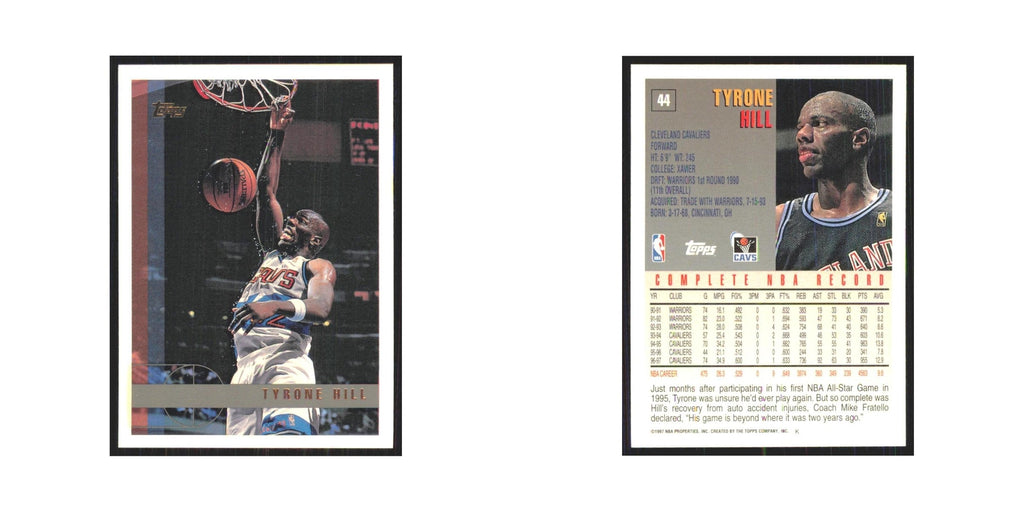 1997 Topps Tyrone Hill Cavaliers #44.0