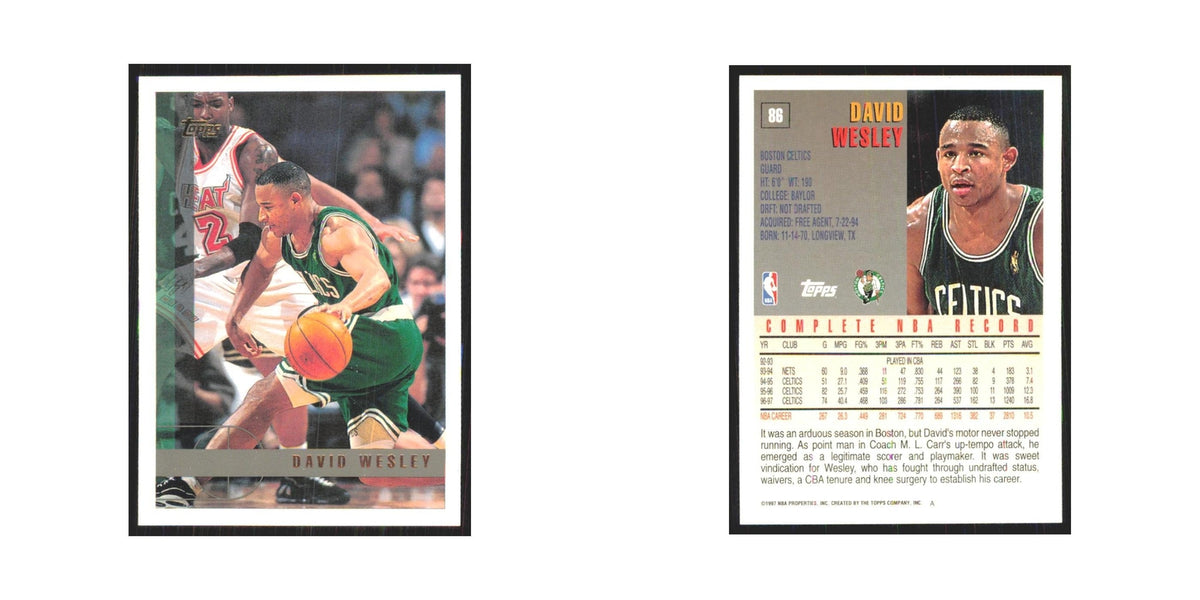 1997 Topps David Wesley Celtics #86.0