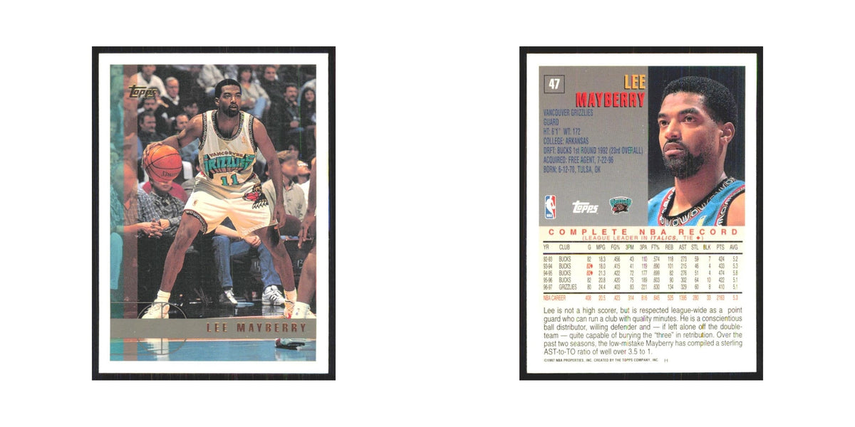 1997 Topps Lee Mayberry Vancouver Grizzlies #47.0