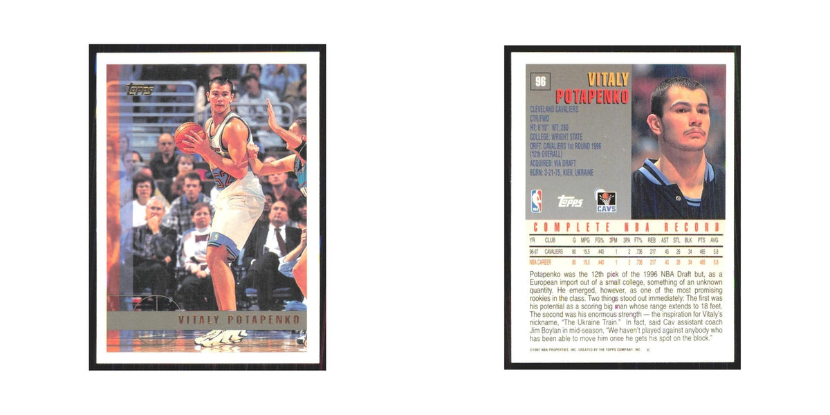 1997 Topps Vitaly Potapenko Cavaliers #96.0