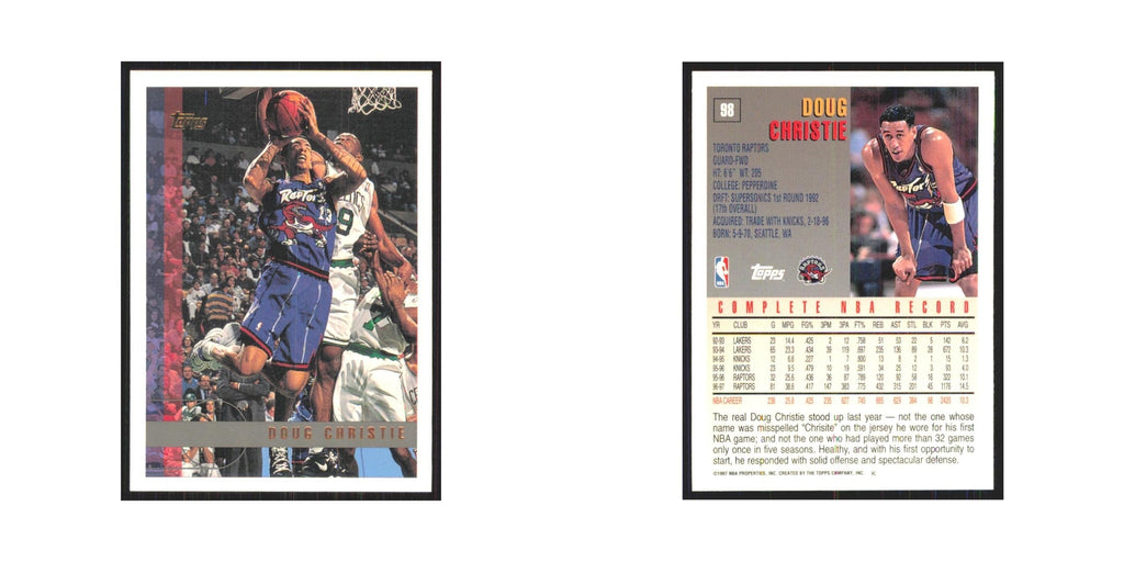 1997 Topps Doug Christie Raptors #98.0