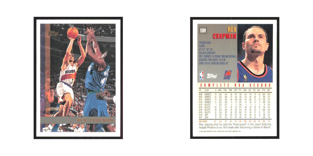 1997 Topps Rex Chapman Suns #134.0