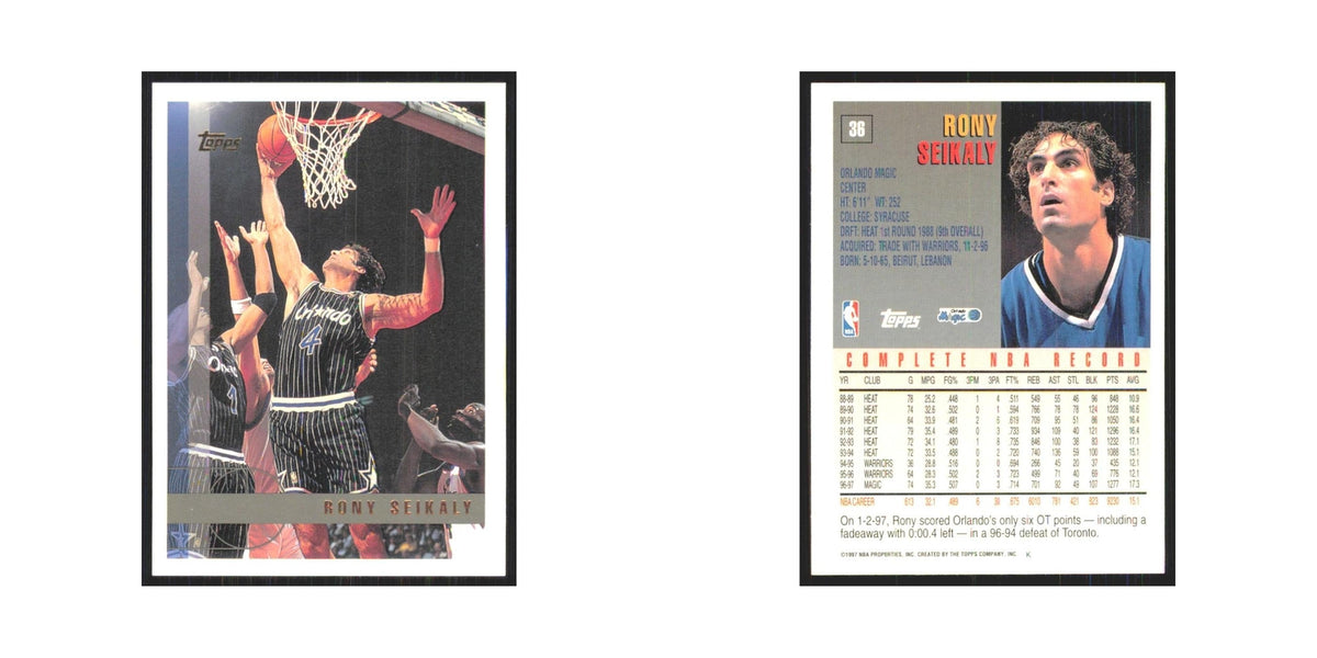 1997 Topps Rony Seikaly Magic #36.0