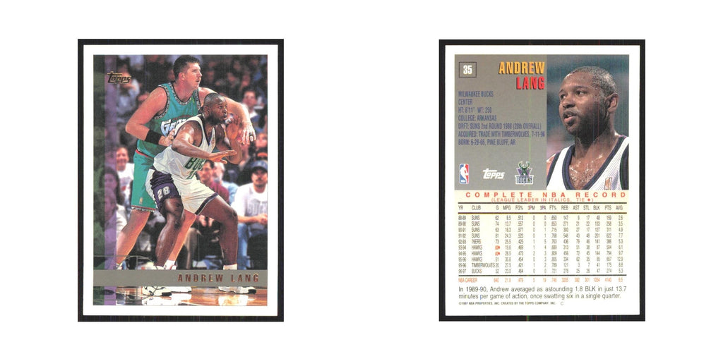 1997 Topps Andrew Lang Bucks #35.0