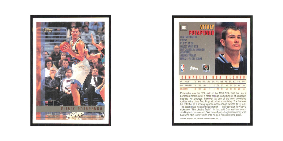 1997 Topps Vitaly Potapenko Cavaliers #96.0