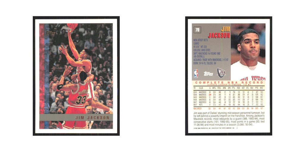 1997 Topps Jim Jackson Nets #70.0