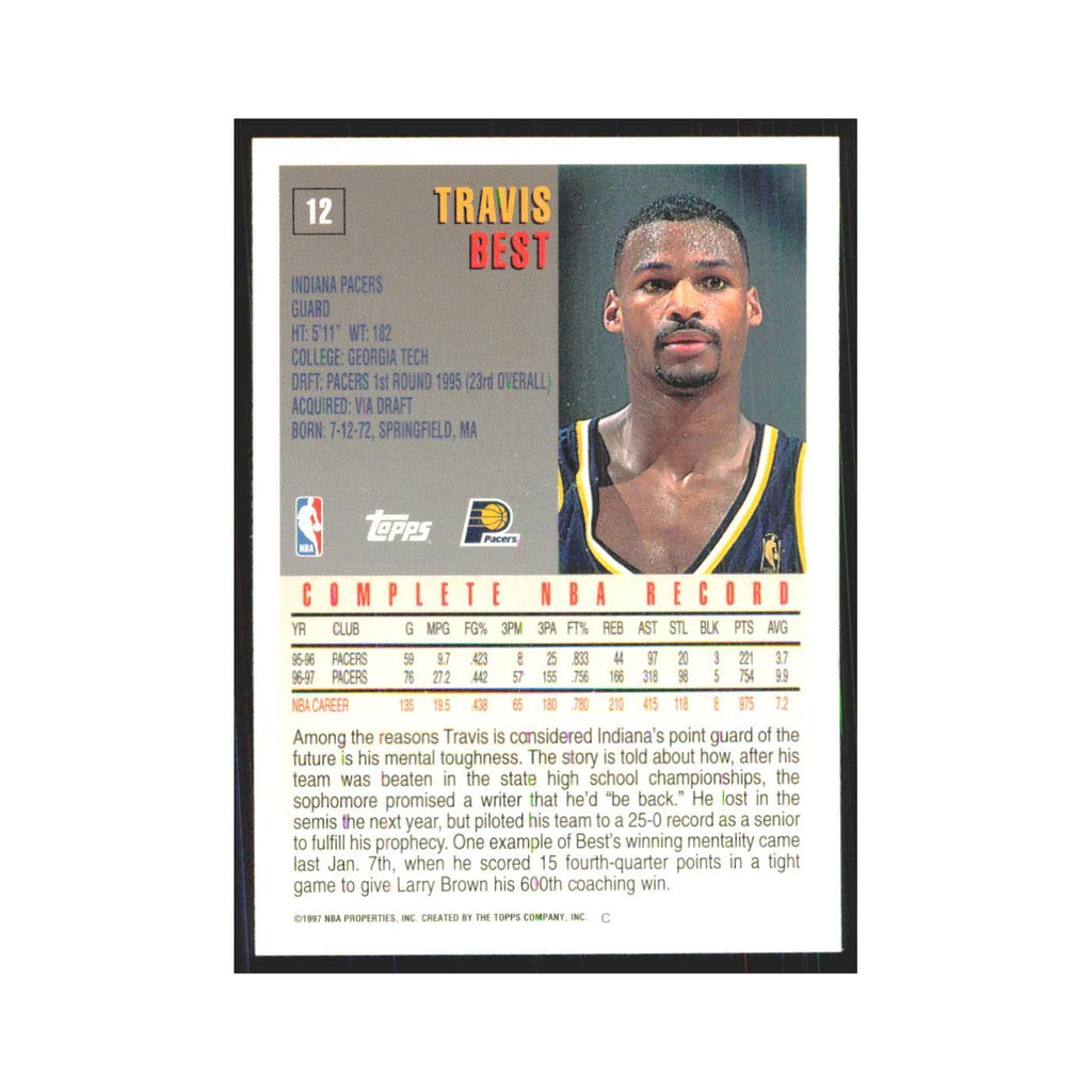 1997 Topps Travis Best Pacers #12.0