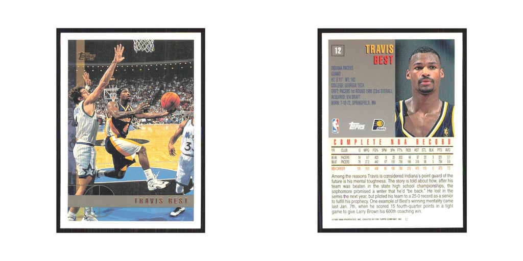 1997 Topps Travis Best Pacers #12.0