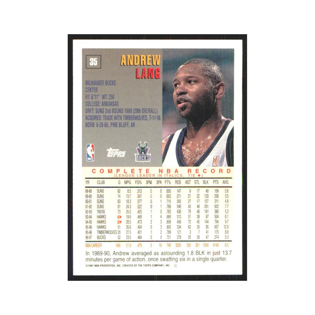 1997 Topps Andrew Lang Bucks #35.0